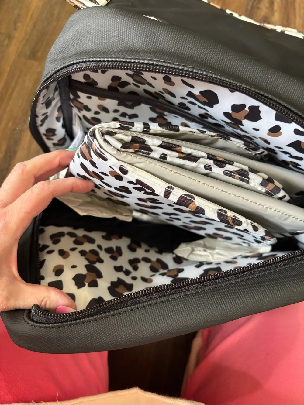 Petunia Pickle Bottom leopard Meta Backpack